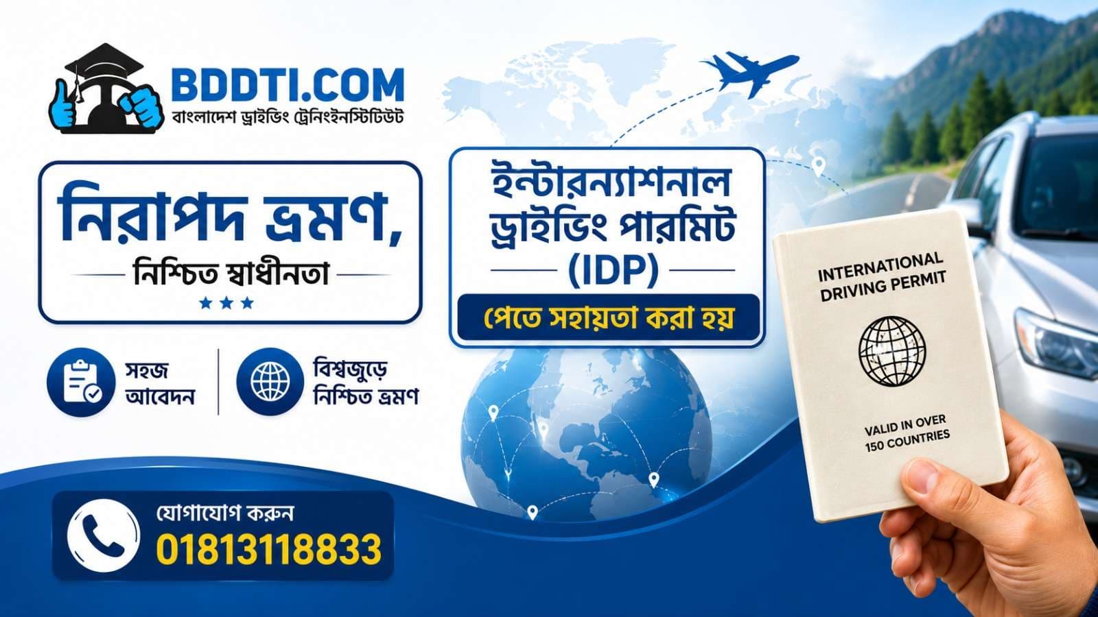 ইন্টারন্যাশনাল ড্রাইভিং পারমিট (IDP) সহায়তা: আন্তর্জাতিক ভ্রমণকারীদের জন্য সম্পূর্ণ গাইড