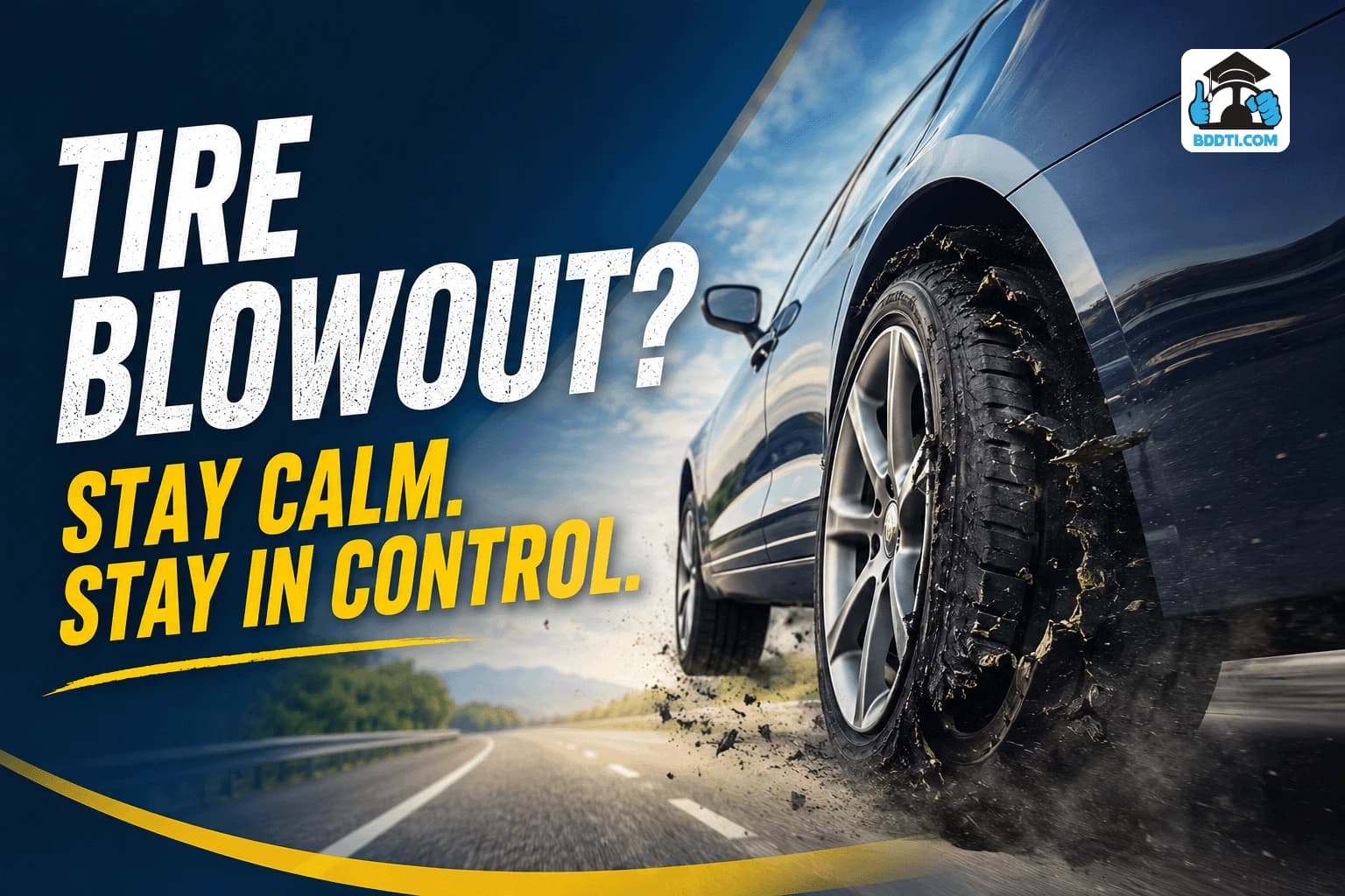 টায়ার ফাটলে গাড়ি নিয়ন্ত্রণ রাখার কৌশল | Tire Burst Control | BDDTI
