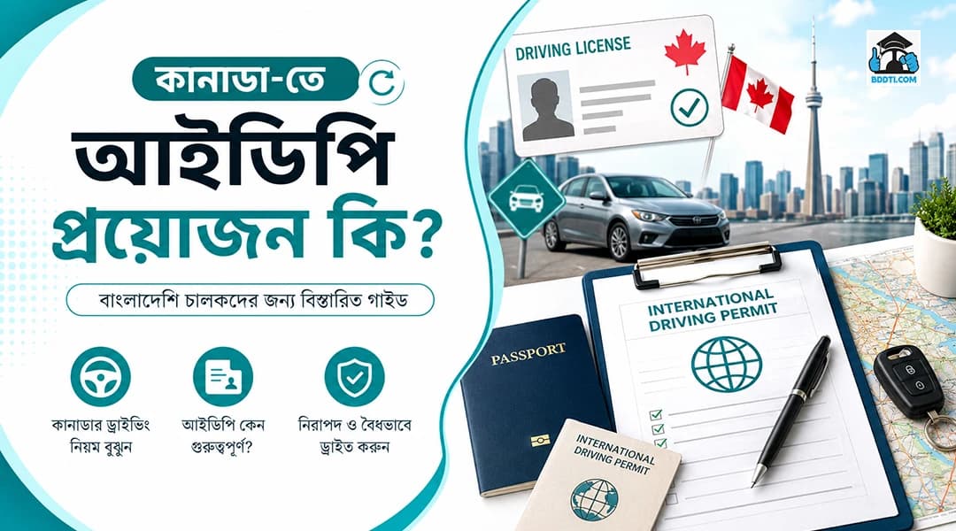 Canada-তে গাড়ি চালাতে IDP প্রয়োজন?