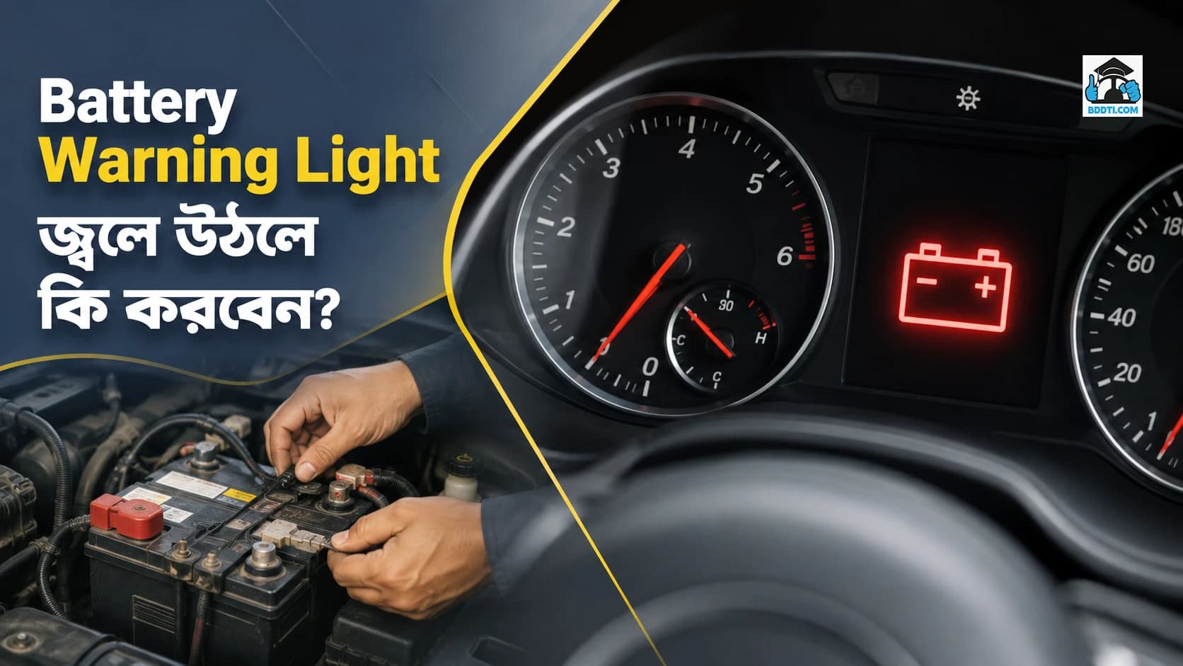 Battery Warning Light জ্বলে উঠলে কী করবেন? কারণ, লক্ষণ ও সমাধান | সম্পূর্ণ গাইড