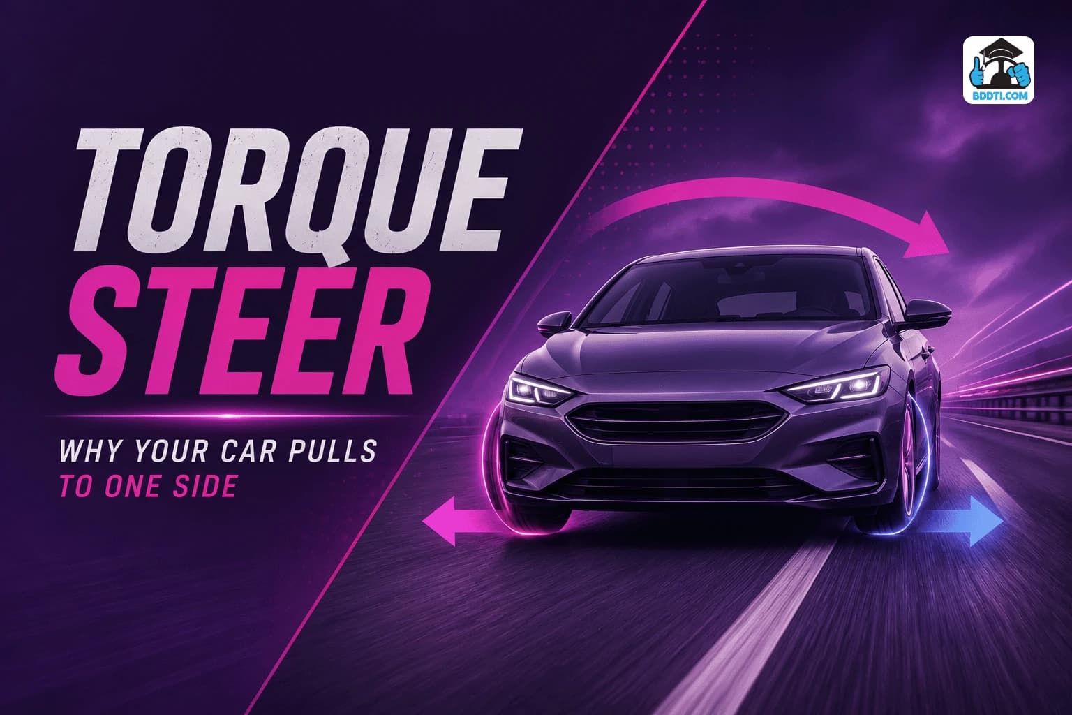 গাড়ির Torque Steer কী? Front-Wheel Drive (FWD) গাড়িতে স্টিয়ারিং একদিকে টানার কারণ কী? | Vehicle Dynamics Guide | BDDTI