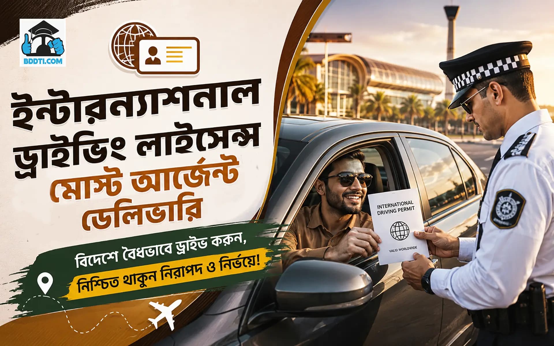 ইন্টারন্যাশনাল ড্রাইভিং লাইসেন্স - BRTA (মোস্ট আর্জেন্ট ডেলিভারি)