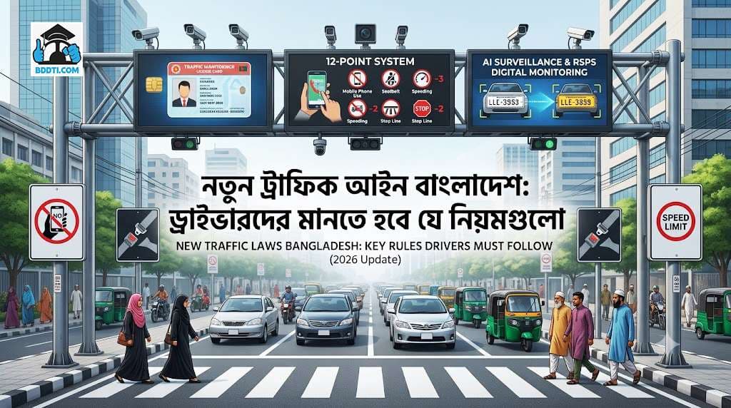 নতুন ট্রাফিক আইন বাংলাদেশ: ড্রাইভারদের মানতে হবে যে নিয়মগুলো