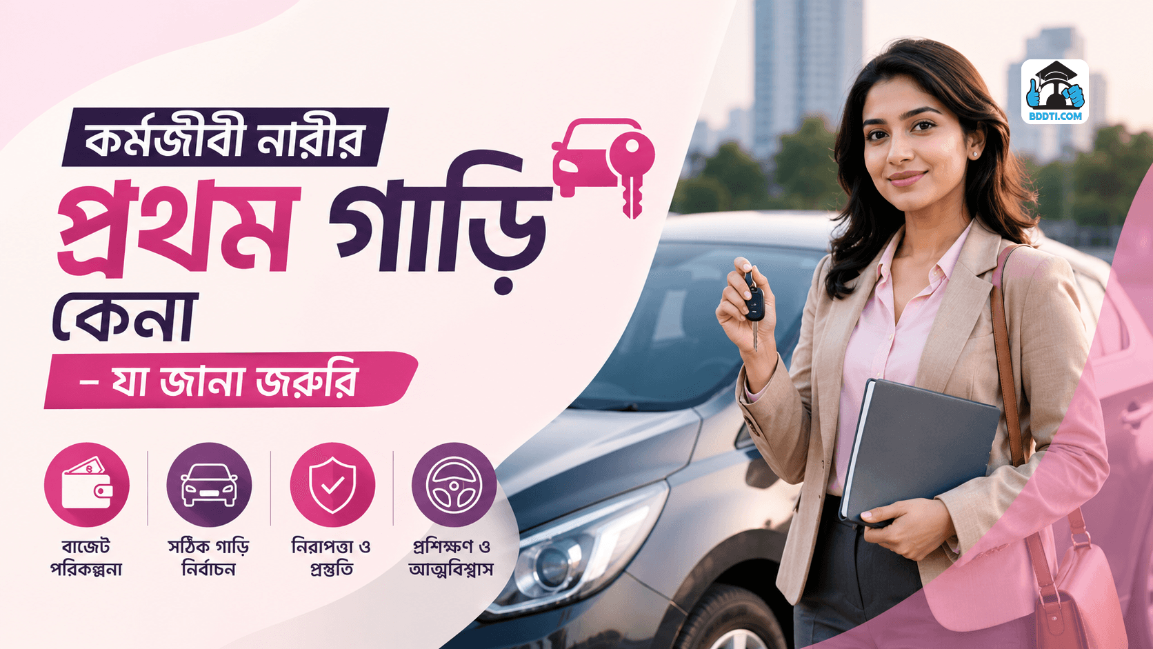 কর্মজীবী নারীর প্রথম গাড়ি কেনার গাইড | First Car Buying Tips | BDDTI