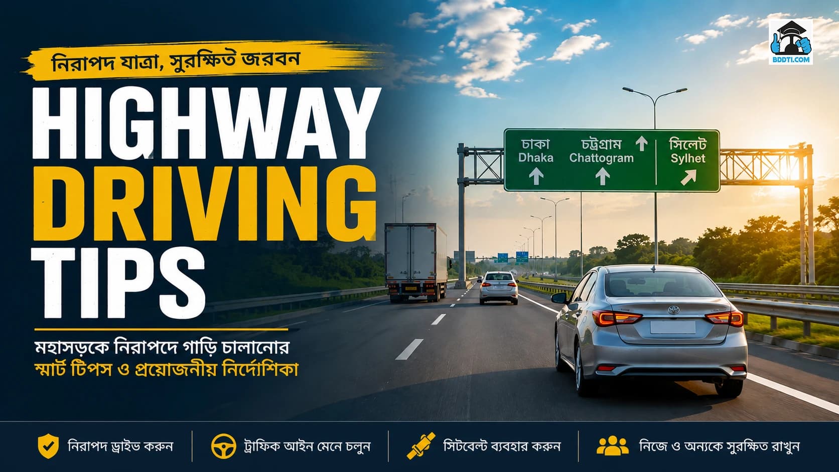Highway Driving Tips: মহাসড়কে নিরাপদে গাড়ি চালানোর নিয়ম