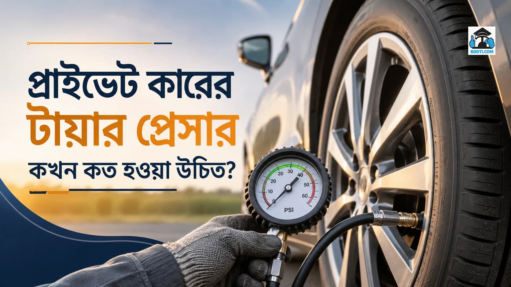 প্রাইভেট কারের টায়ার প্রেসার কখন কত হওয়া উচিত?