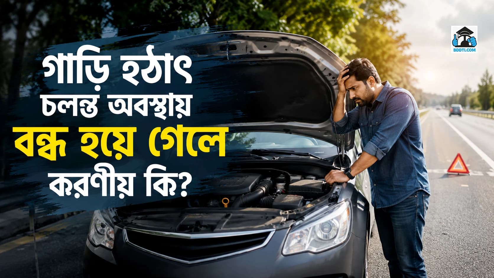 গাড়ি হঠাৎ চলন্ত অবস্থায় বন্ধ হয়ে গেলে করণীয় কী?