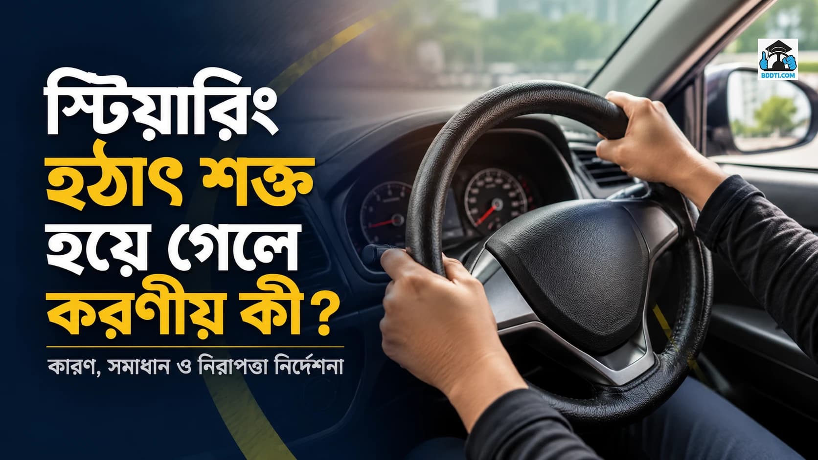 স্টিয়ারিং হঠাৎ শক্ত হয়ে গেলে করণীয় কী?