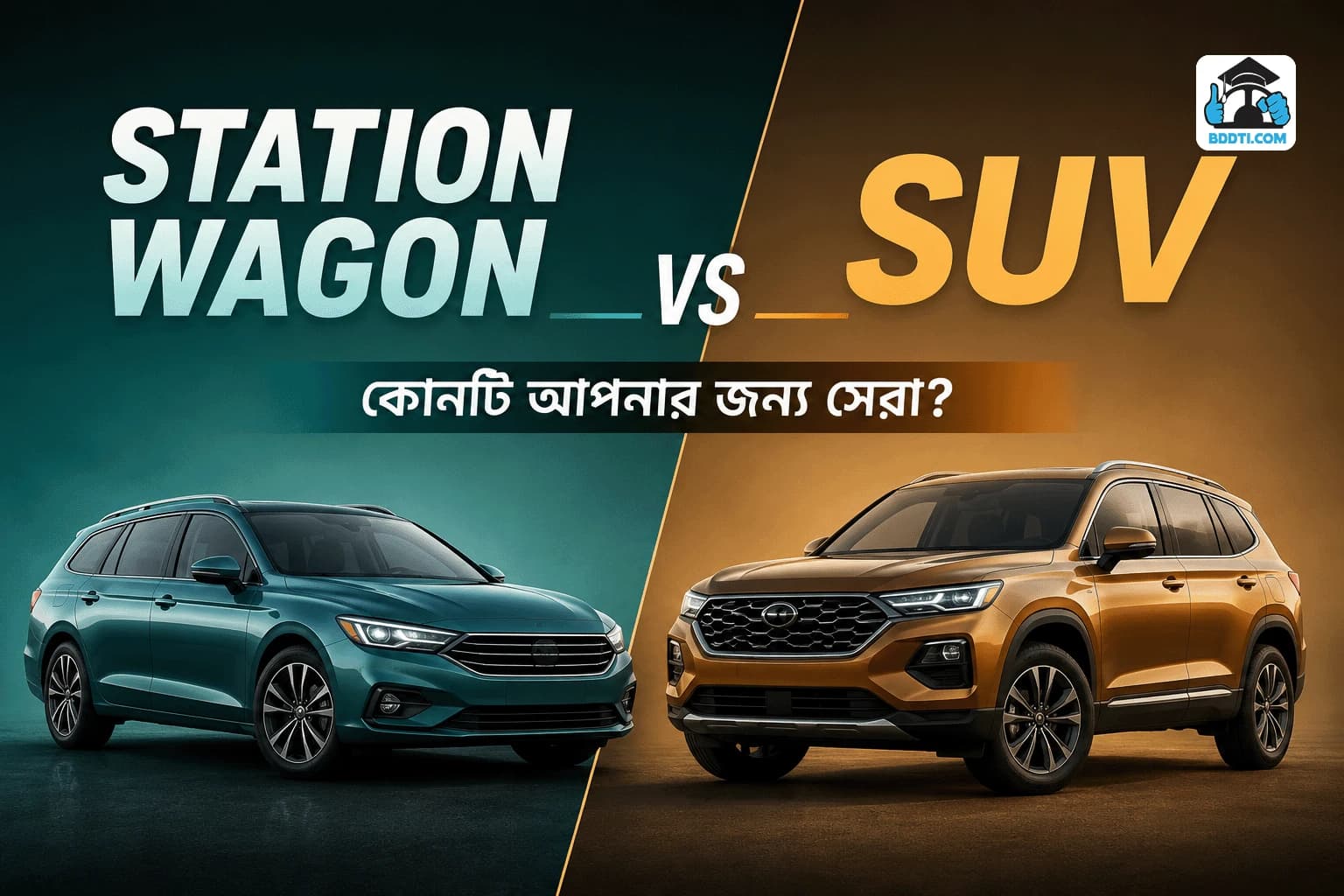 Station Wagon (Wagon) বনাম SUV: পারিবারিক ব্যবহার, লাগেজ বহন ও দৈনন্দিন ড্রাইভিংয়ের জন্য কোনটি ভালো? | BDDTI