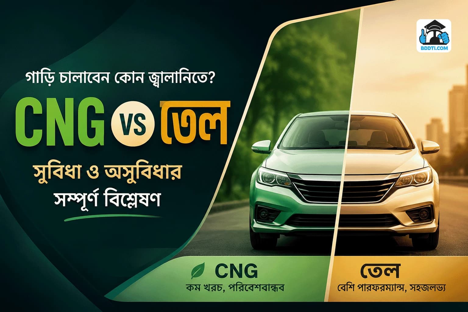 গ্যাস (CNG) ও তেলে গাড়ি চালানোর ভালো ও মন্দ দিক | সম্পূর্ণ গাইড |