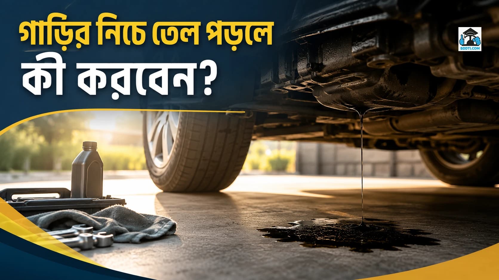 গাড়ির নিচে তেল পড়লে কী করবেন?