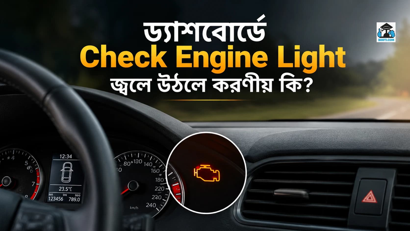 ড্যাশবোর্ডে Check Engine Light জ্বলে উঠলে করণীয় কী?