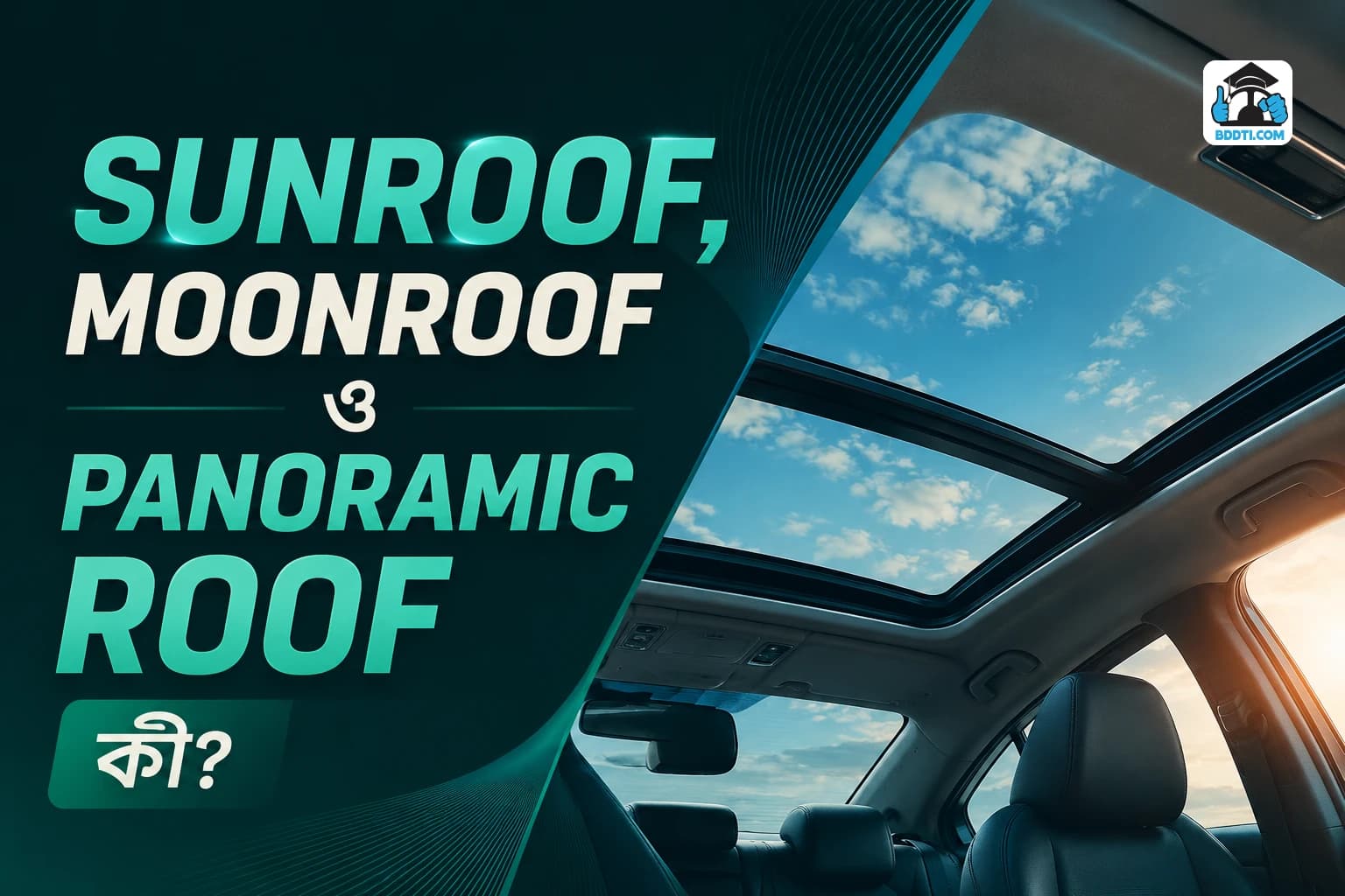 Sunroof, Moonroof ও Panoramic Roof কী? তিনটির মধ্যে পার্থক্য কী এবং কোনটি আপনার জন্য ভালো? | Car Buying Guide | BDDTI